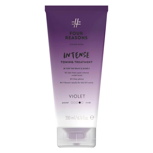 <p class="prod-name-frh">Four Reasons Color Mask<br/>Intense Toning Treatment VIOLET</p>Intenzív tonizáló hajpakolás